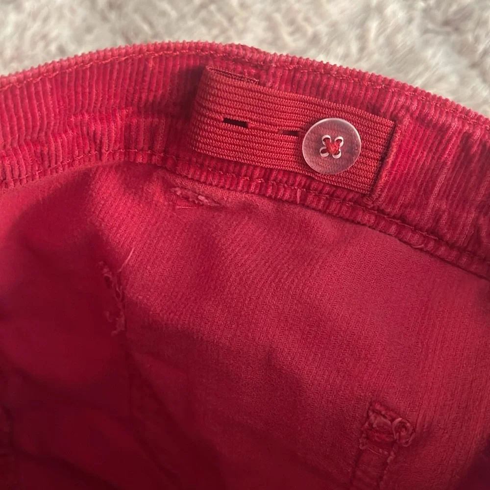 Carter's Red Corduroy Skirt for Kids  7/7A adjustable‎ waistband,  2 pockets Y2K